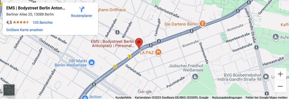 Bodystreet Antonplatz Standort Berlin Weißensee