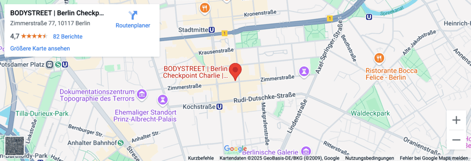 Bodystreet Checkpoint Charlie Standort Berlin Mitte